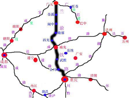 兰渝高铁线路1