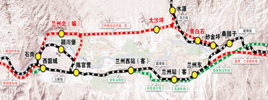兰新高铁线路图1