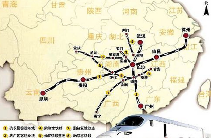 沪昆高铁线路图1