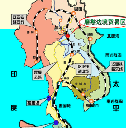 泛亚铁路示意图1