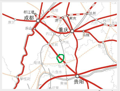 成贵高铁线路图1