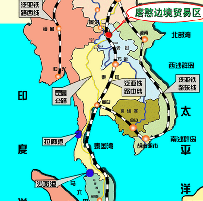 泛亚铁路规划图1