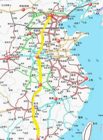 合福高铁线路图1