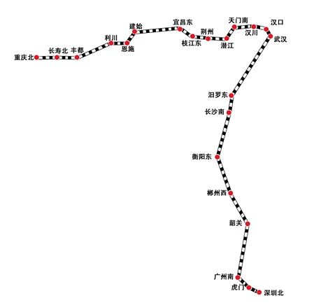 重庆至深圳高铁明日开通1