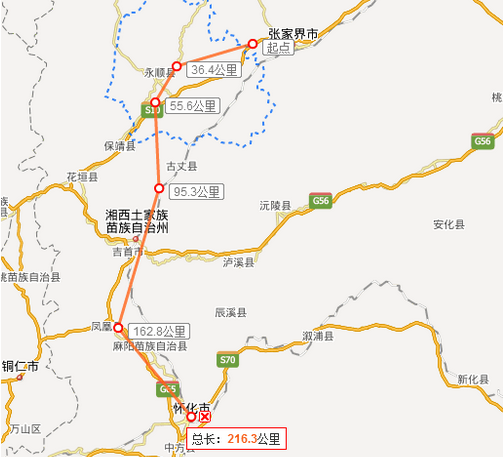 张吉怀铁路最新线路图1