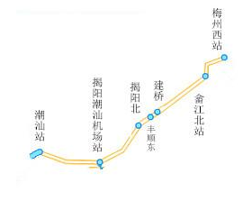 梅汕高铁最新线路图1