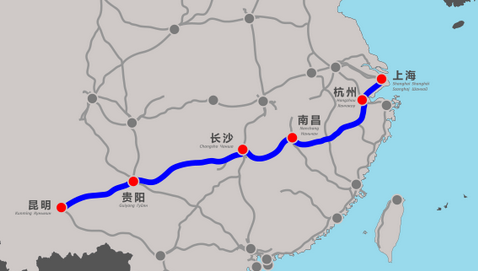 沪昆高铁贵州西段建设进展1
