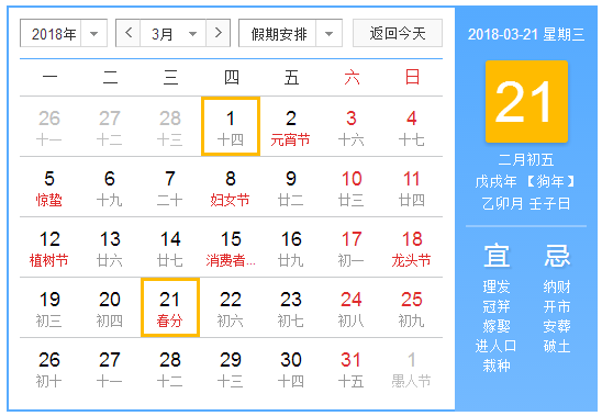 2018春分是几点几分1