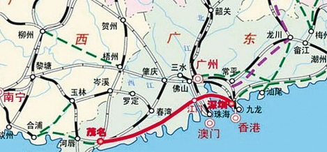 合湛铁路开始建设