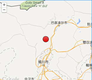 4月16日内蒙古阿拉善左旗3.6级地震1