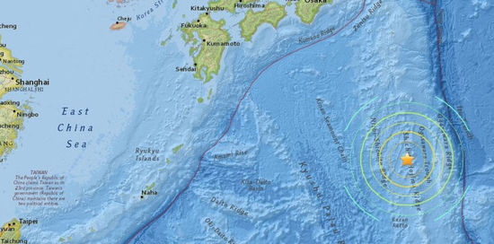 日本小笠原群岛海域8.5级地震1