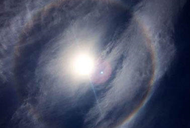 北京上空现日晕1