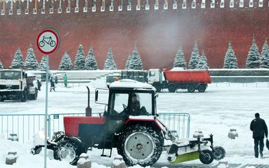莫斯科遭遇大暴雪1