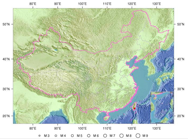 2016年3月28日台湾台东县3.8级地震1