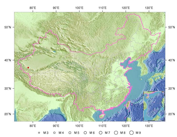 2016年3月28日新疆和田3.3级地震1