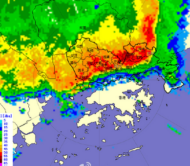 深圳市发布暴雨黄色、大风黄色、雷电预警1