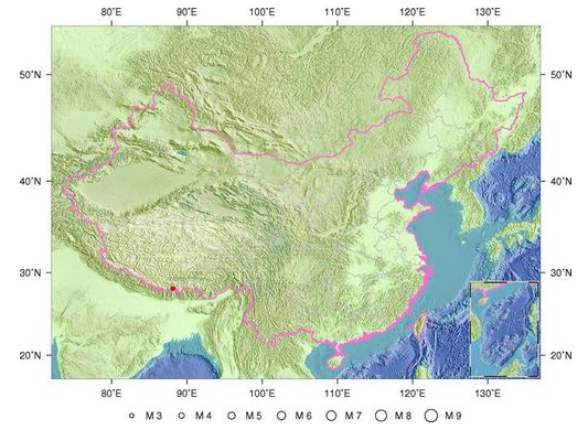 4月20日西藏定结县3.3级地震1