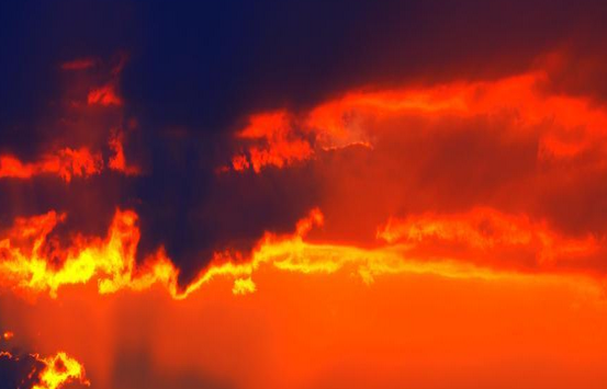 江西现火烧云奇观1
