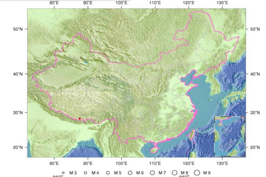 2016年6月10日西藏定结县3.1级地震最新消息1