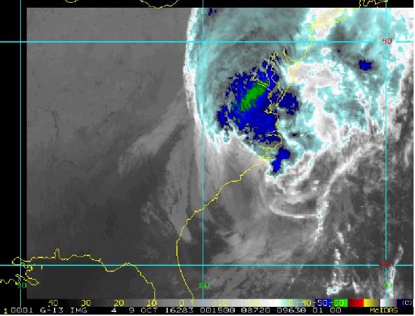 2016年飓风马修最新路线图1