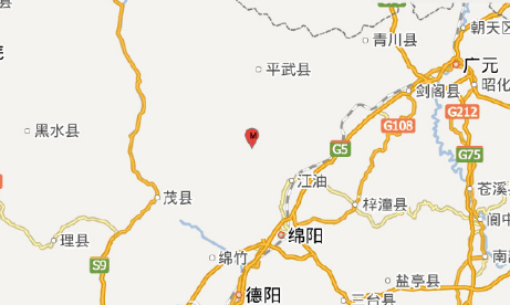 四川绵阳北川县地震最新消息1