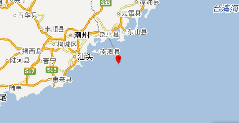 2017年1月19日广东地震东山云霄等地有震感1