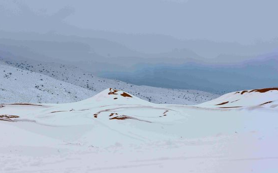 撒哈拉沙漠积雪1