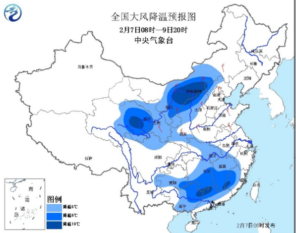 福建等10省降温超10℃1