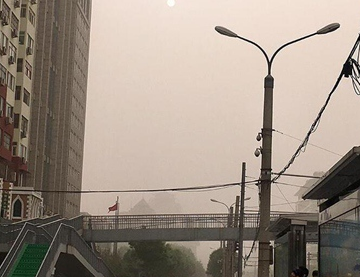 2017北京沙尘蓝色预警1