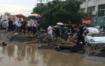 2017年7月23日陕西榆林暴雨最新消息1
